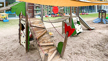 Kita Kleine Riesen Esslingen Hengstenberg Areal - Klettergerüst